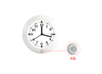 Spy Camera PIR Klok Full HD Wit