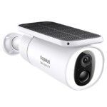Baseus S1 2k WiFi beveiligingscamera Met Meedraaiend Solar Paneel