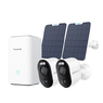 Reolink NVS8-8MD2-BS 8MP Draadloze Beveiligingscamera Systeem Op Accu AI Turret