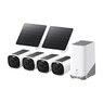 EufyCam E40 4-Cam Kit + HomeBase S380 + Solar Paneel 4-Pack
